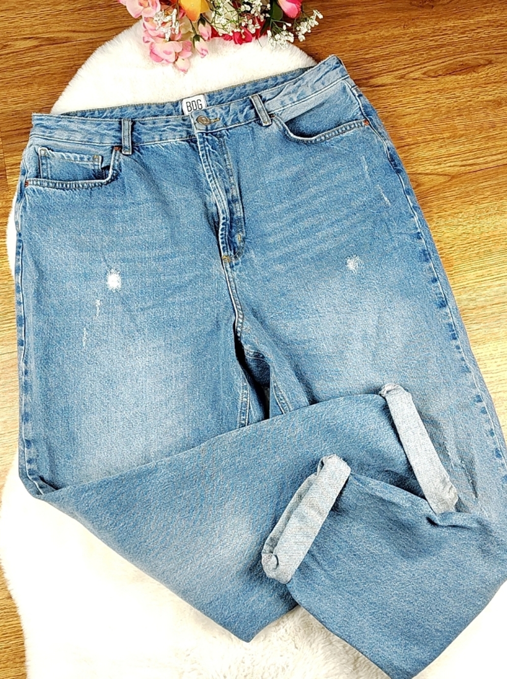 BDG High Rise Mom Jeans 100% Cotton High Waist Jeans Size 34